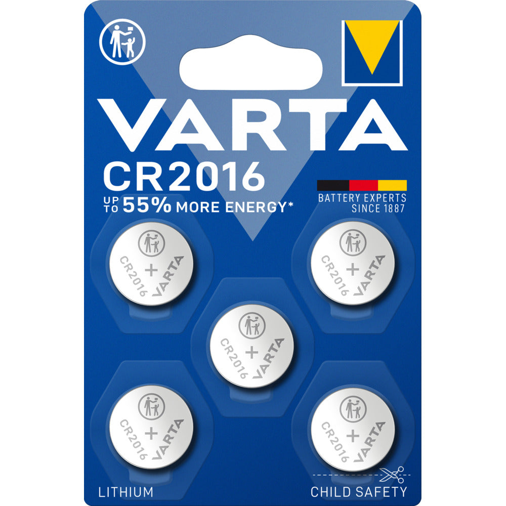 VARTA - LITHIUM Coin CR2016 Blister 5 - 6016101415