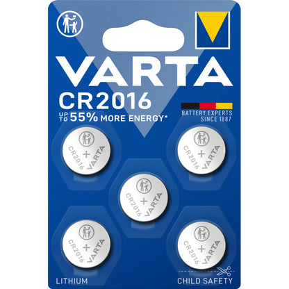 VARTA - LITHIUM Coin CR2016 Blister 5 - 6016101415