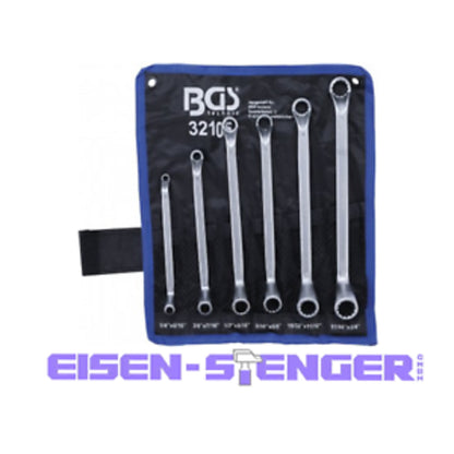 BGS - Doppel-Ringschlüssel-Satz | gekröpft |  Zollgrößen | SW 1/4 - 32105