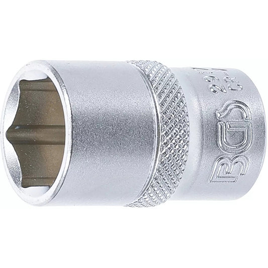 BGS - Steckschlüssel-Einsatz Sechskant | Antrieb Innenvierkant 12,5 mm (1/2") | SW 17 mm - 2917