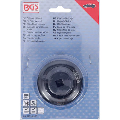 BGS - Ölfilterschlüssel | 14-kant | Ø 65 - 67 mm | für Daihatsu, Fiat, Nissan, Toyota - 1039-65-67