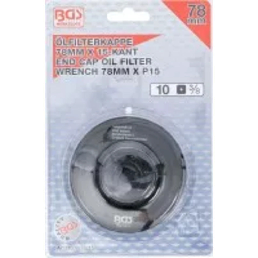 BGS - Ölfilterschlüssel | 15-kant | Ø 78 mm | für Ford, Nissan, Toyota - 1039-78-15