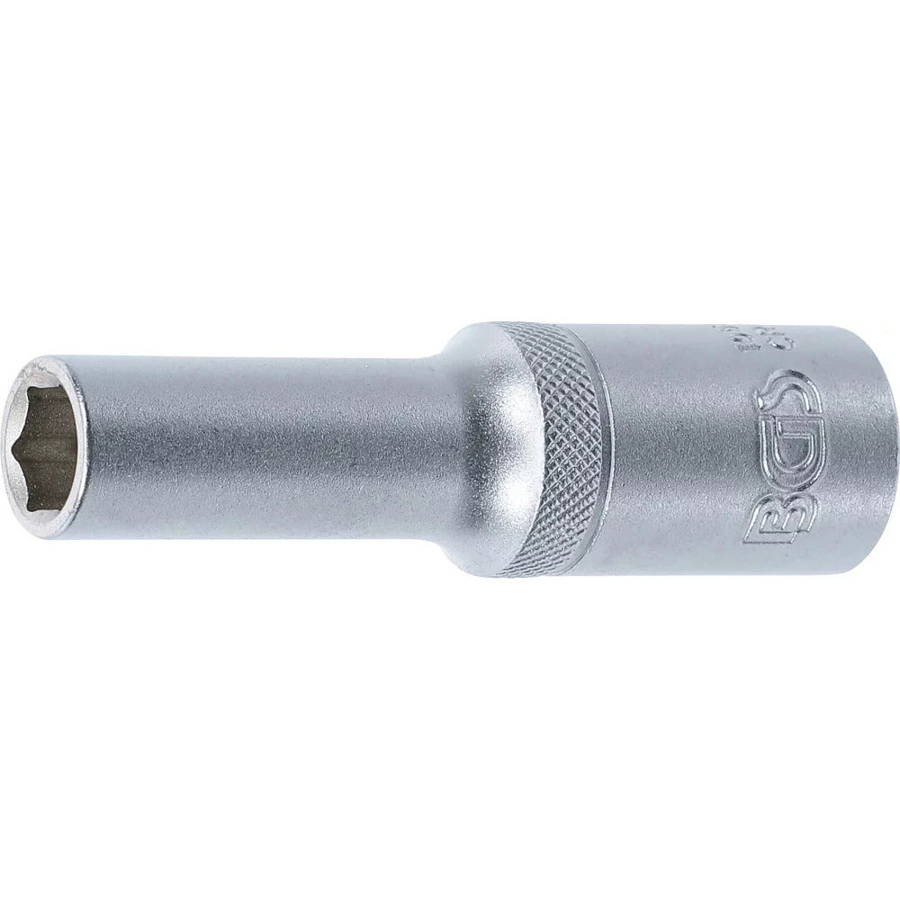 BGS - Steckschlüssel-Einsatz Sechskant, tief | Antrieb Innenvierkant 12,5 mm (1/2") | SW 10 mm - 10550