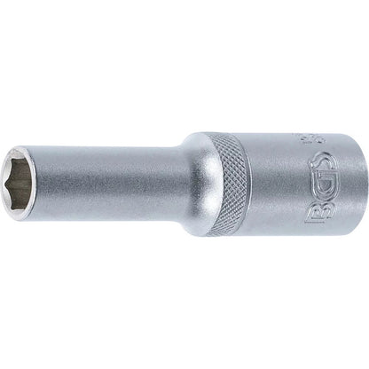 BGS - Steckschlüssel-Einsatz Sechskant, tief | Antrieb Innenvierkant 12,5 mm (1/2") | SW 10 mm - 10550