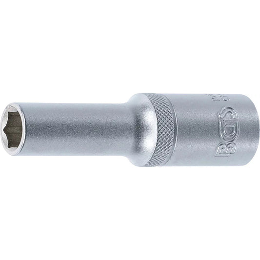BGS - Steckschlüssel-Einsatz Sechskant, tief | Antrieb Innenvierkant 12,5 mm (1/2") | SW 10 mm - 10550