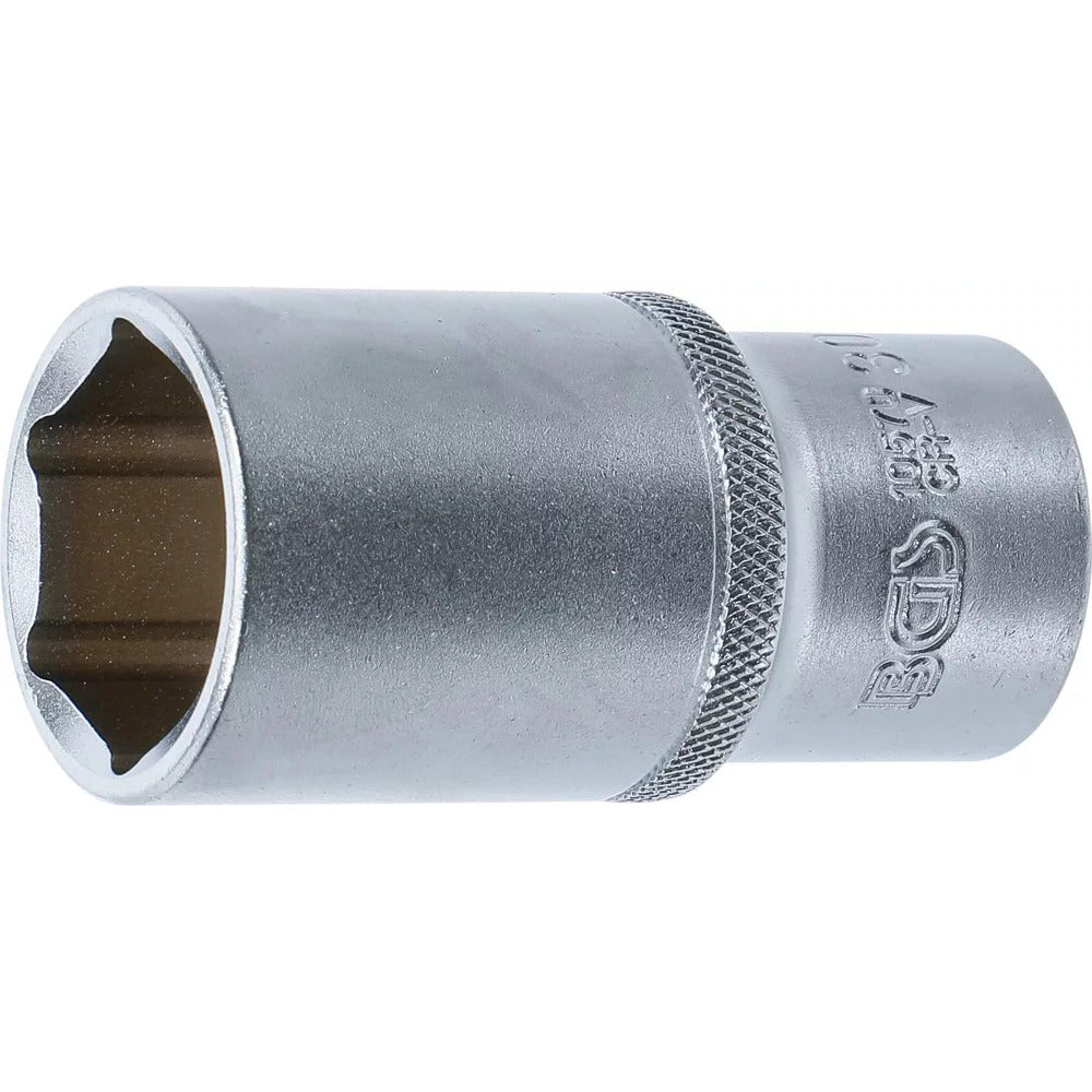 BGS - Steckschlüssel-Einsatz Sechskant, tief | Antrieb Innenvierkant 12,5 mm (1/2") | SW 30 mm - 10570