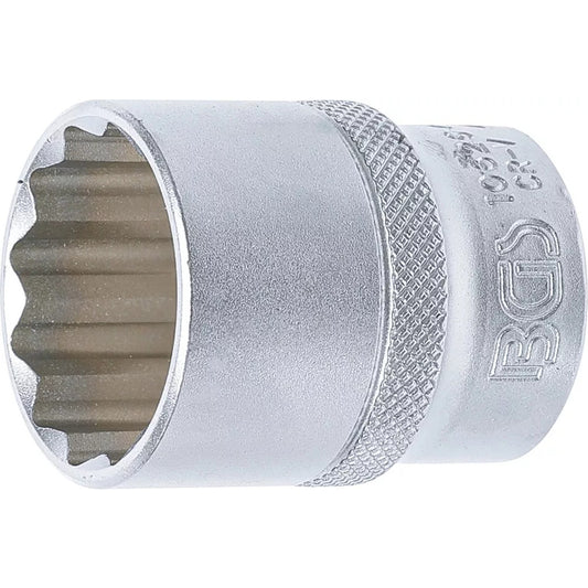 BGS - Steckschlüssel-Einsatz Zwölfkant | Antrieb Innenvierkant 12,5 mm (1/2") | SW 26 mm - 10626