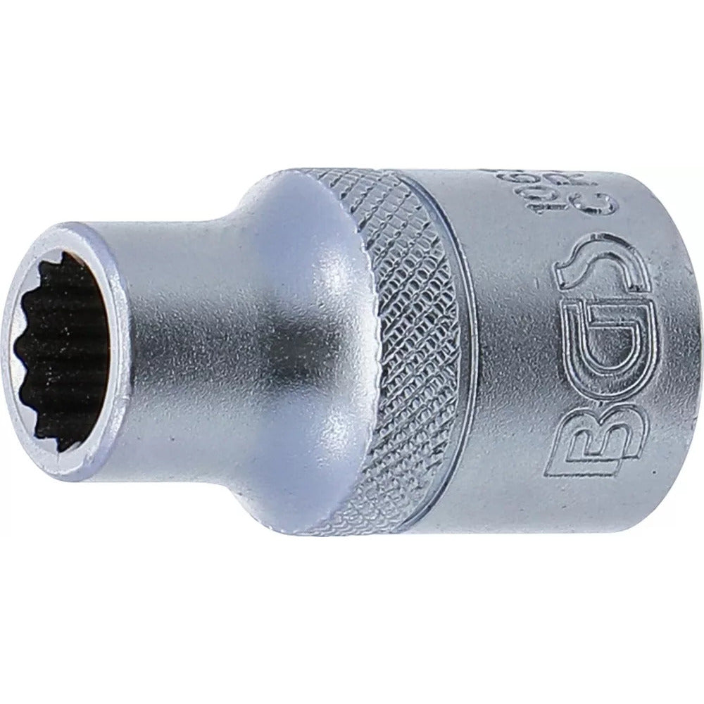 BGS - Steckschlüssel-Einsatz Zwölfkant | Antrieb Innenvierkant 12,5 mm (1/2") | SW 10 mm - 10630