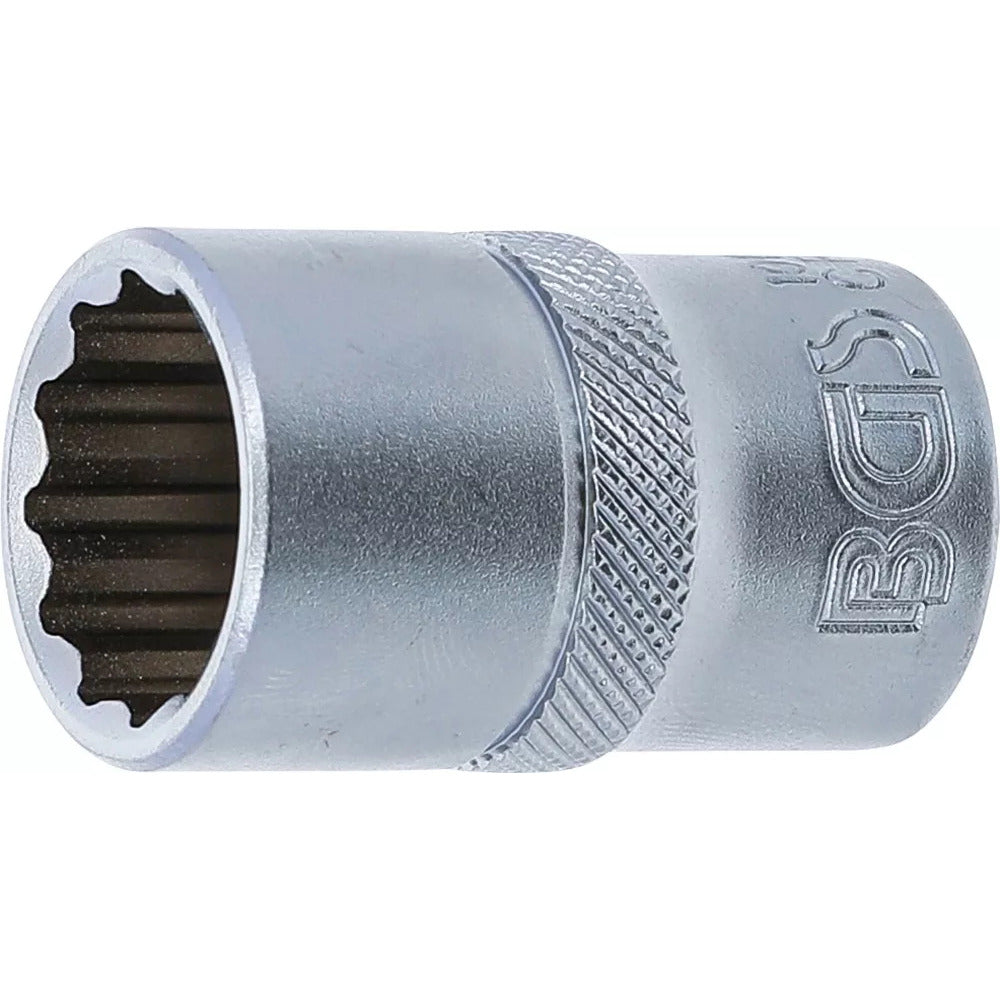 BGS - Steckschlüssel-Einsatz Zwölfkant | Antrieb Innenvierkant 12,5 mm (1/2") | SW 17 mm - 10637