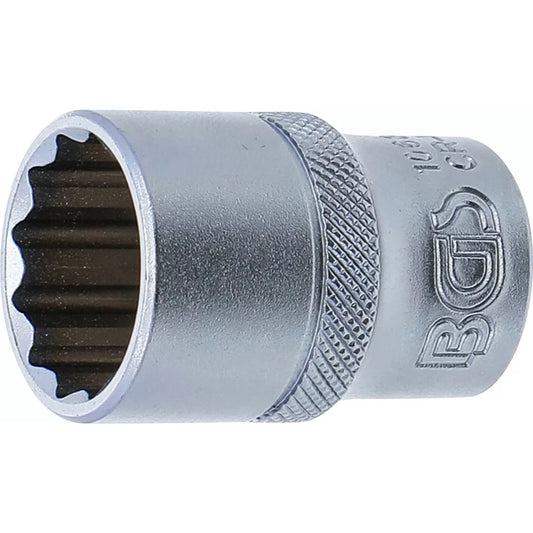 BGS - Steckschlüssel-Einsatz Zwölfkant | Antrieb Innenvierkant 12,5 mm (1/2") | SW 19 mm - 10639