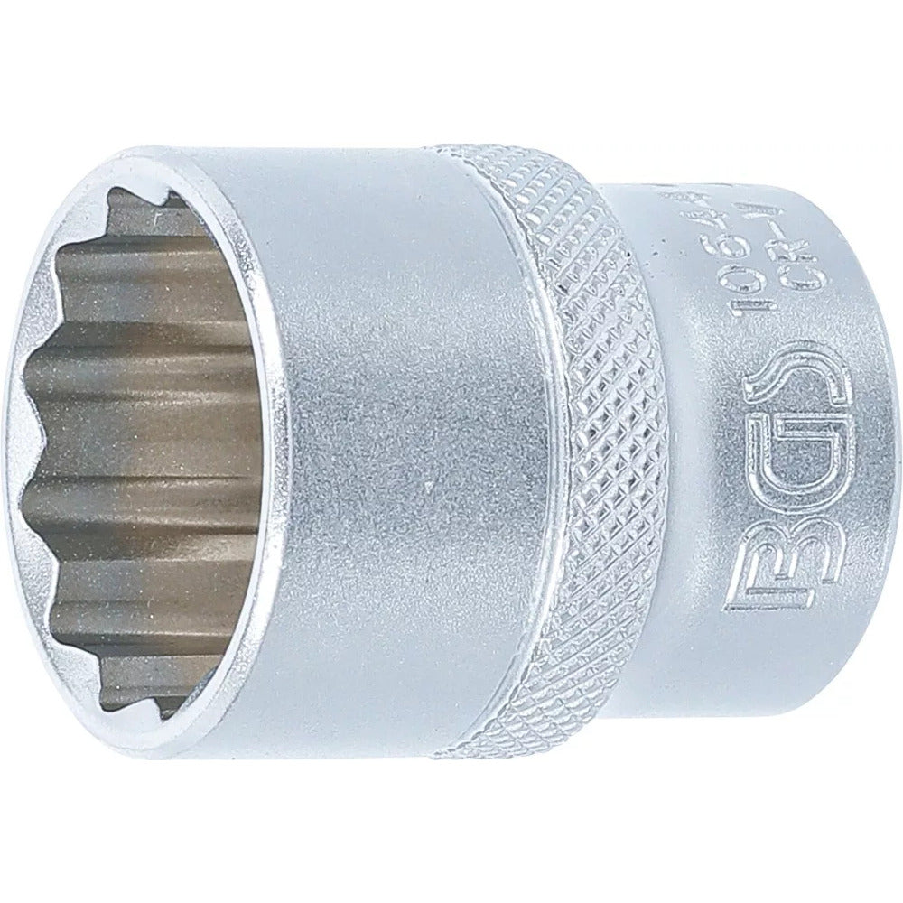 BGS - Steckschlüssel-Einsatz Zwölfkant | Antrieb Innenvierkant 12,5 mm (1/2") | SW 24 mm - 10644