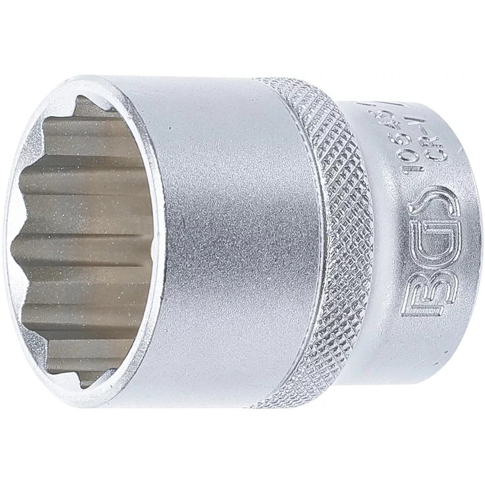 BGS - Steckschlüssel-Einsatz Zwölfkant | Antrieb Innenvierkant 12,5 mm (1/2") | SW 27 mm - 10645