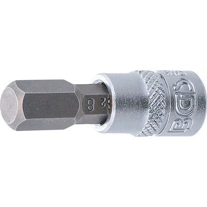 BGS - Bit-Einsatz | Antrieb Innenvierkant 6,3 mm (1/4") | Innensechskant 8 mm - 2502