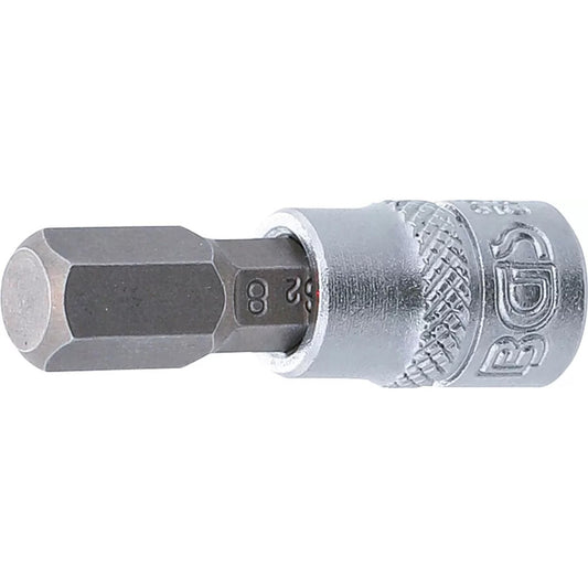 BGS - Bit-Einsatz | Antrieb Innenvierkant 6,3 mm (1/4") | Innensechskant 8 mm - 2502