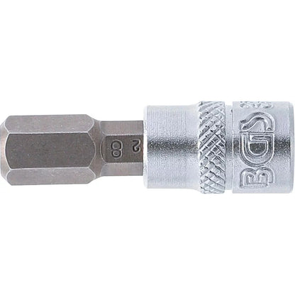 BGS - Bit-Einsatz | Antrieb Innenvierkant 6,3 mm (1/4") | Innensechskant 8 mm - 2502